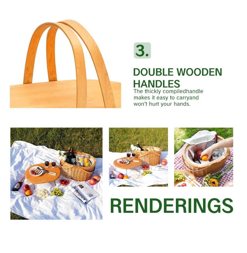 Huangtutrend 2023 Handmade Bamboo Rattan Storage Home Decor Custom