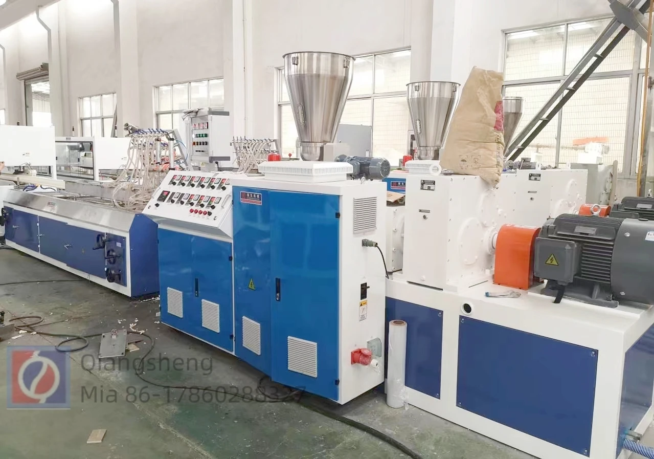 Plastic Extruder WPC PVC UPVC Windows Door Frame Louver Shutter Rain Gutter Downspout Profile Extrusion Production Line Machine
