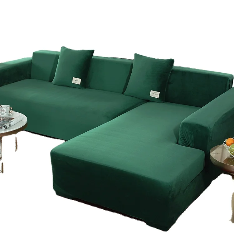 Простой эластичный чехол для дивана в гостиную, поперечное сечение, эластичный L-образный чехол для кресла, глубокий диван, чехол для 4-местного дивана