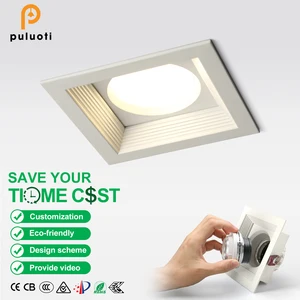PULUOTI Superior Quality Factory Customized 10W Superbright Downlight LED Panel Light Recessed LED Cob Embedded Down Lights