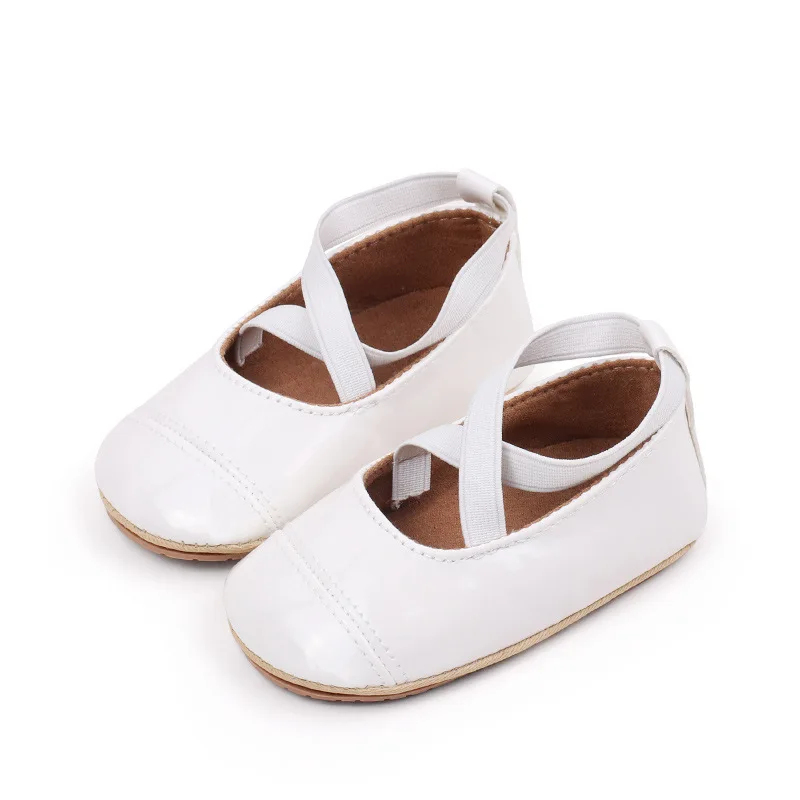 2025 Spring Autumn Summer White Princess Baby Infant Toddler Newborn Girl Shoes Party Evening Girl Pu Leather Shoes details