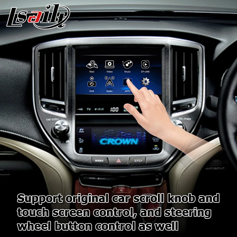 Android用ワイヤレスCarplayオートボックストヨタクラウンAWS210