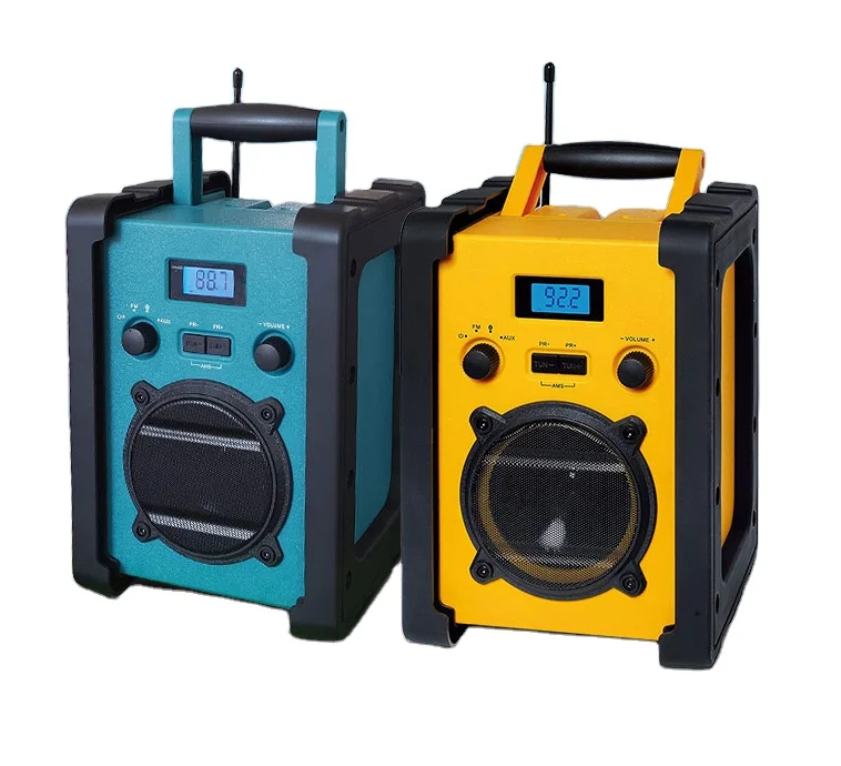 Leetac Waterproof Ip65 Portable  AMFM DAB Home Radio Smart Phone Bluetooth Speaker Outdoor Rock Wireless Boat bluetooth Speaker