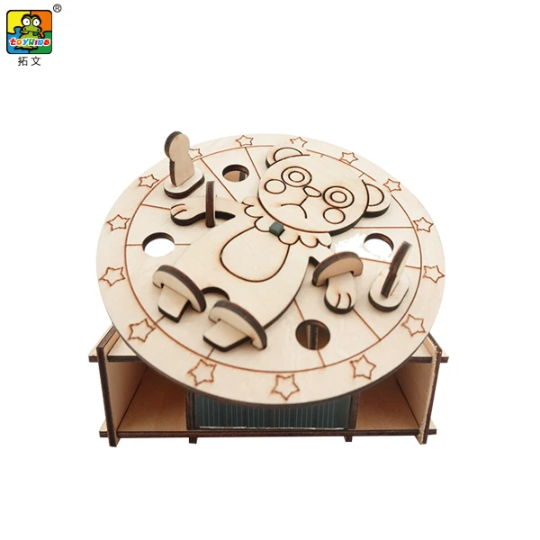 Образовательные 3d diy деревянные солнечные гаджеты рекламные подарки Оптовая Продажа солнечных игрушек
