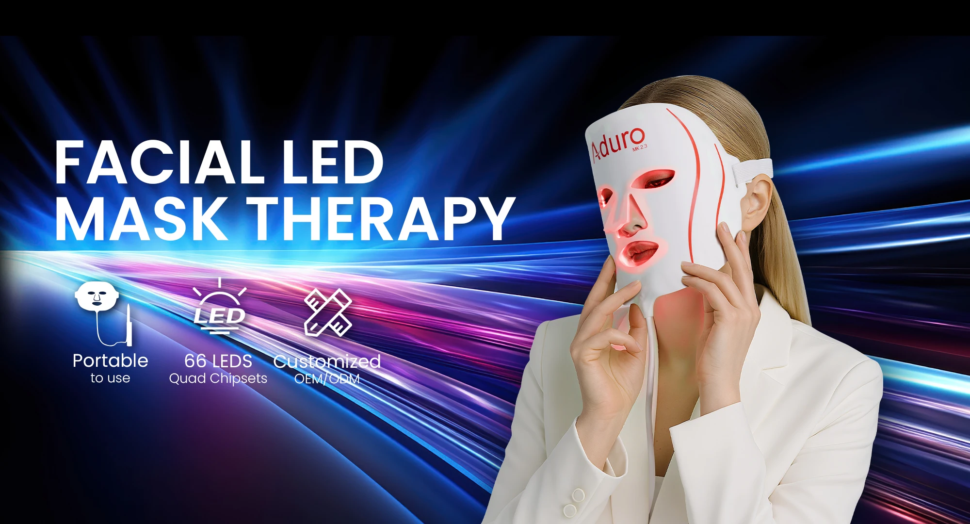 Anti Aging Facial Medical Device - Aduro PDT Light Mask
