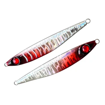 Boat Fishing Lure Iron Plate Bare Plate Noctilucent Long-Distance Sea Fishing Bait Wholesale 40g 60g 80g Sabiki Mackerel – Lure – view 2