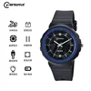 Black case with sky-blue bezel