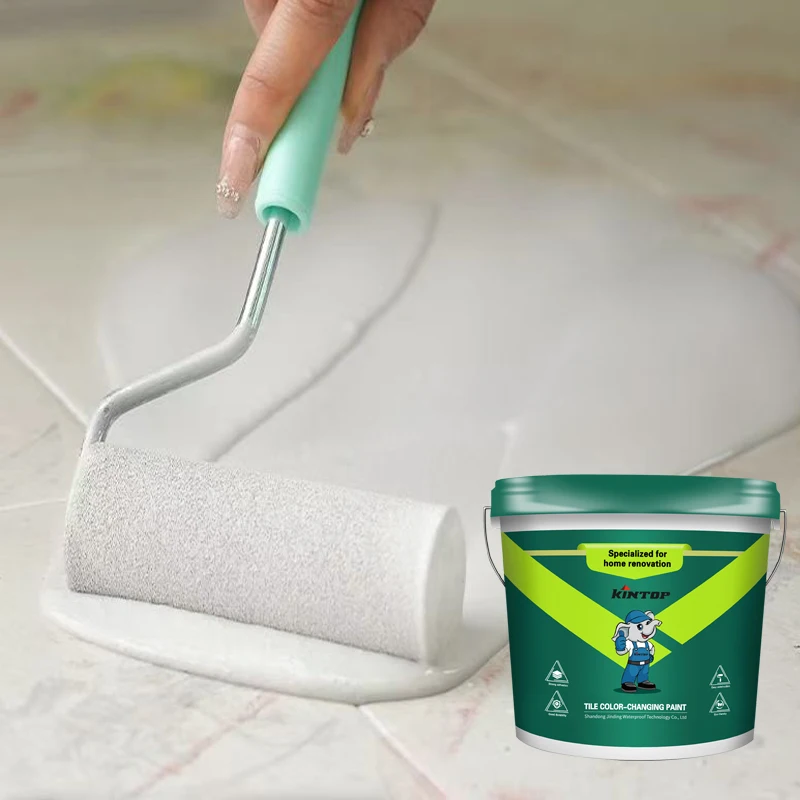 Ceramic tile color changing paint