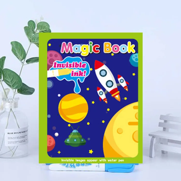 Colourful Magic Water Drawing Book Writing Doodle Book with Magic Pen