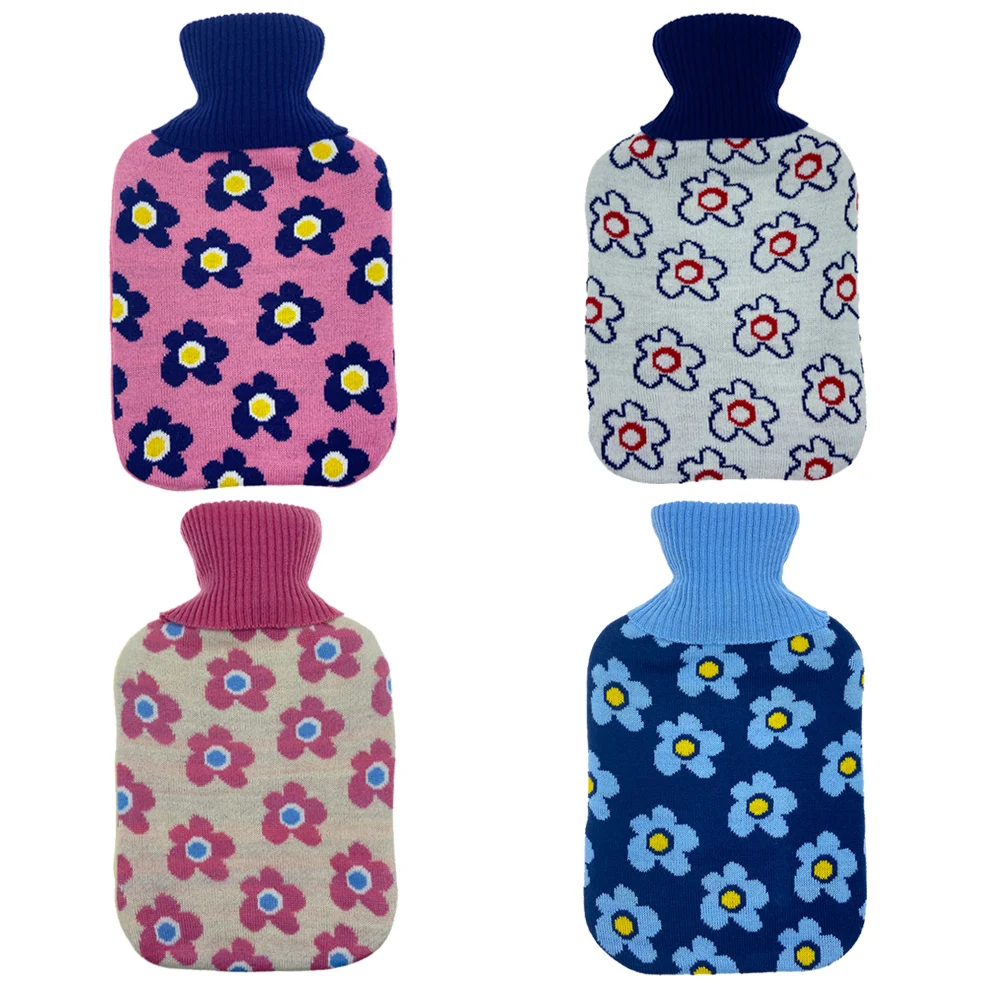 various color factory made super soft rubber hot water bag bottle knitted cover manufacturer