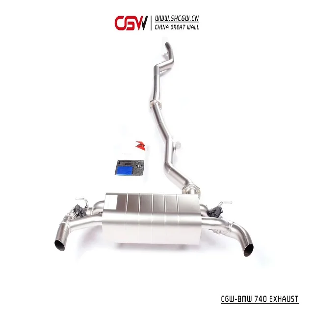 CGW Active Sound Exhaust SUS 304 or Titanium Exhaust with Valves Muffler for BMW 740i  F02 B58 3.0T Catback System