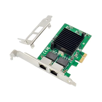 lan card NIC with Intel 82575 Chip RJ45 Dual port Network Card Adapter 10/100/1000Mbps PCI Express PCIe Server