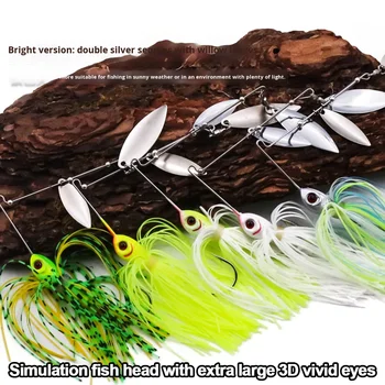 CHEERY Lure Spinning Metal Live Bait Composite Glitter Full Water Layer Long Cast Anti-Hook Bottom Bionic Bait for Bass – Metal Jig – view 3