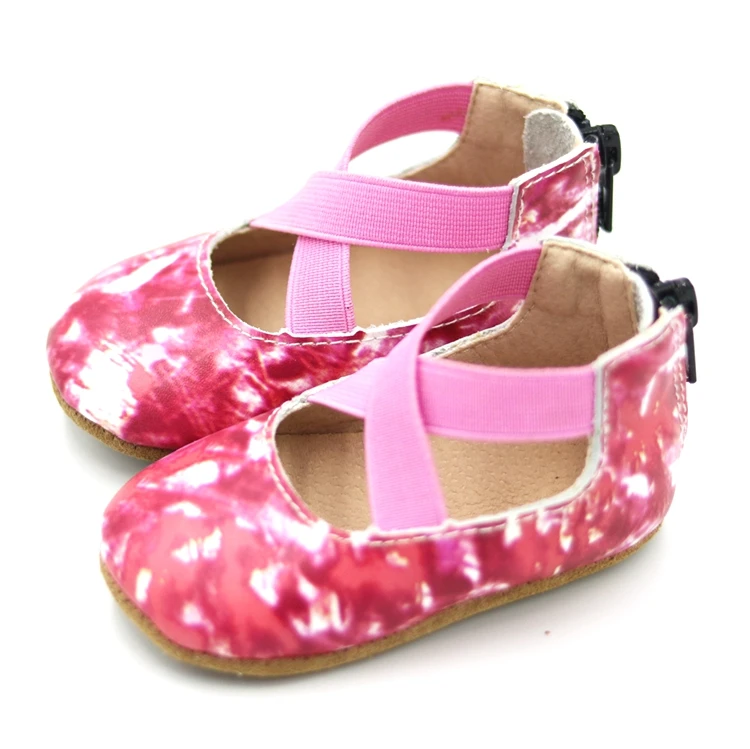 
 Лидер продаж, школьная дизайнерская розовая балетная обувь на молнии для маленьких девочек  