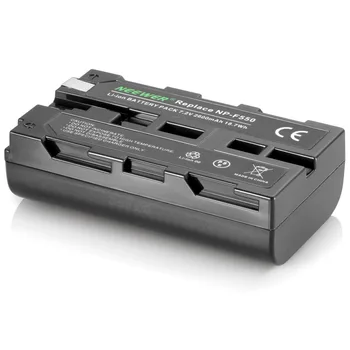 Neewer 2600mAh  NP-F550/570 Replacement Battery for  HandyCams and Other LED On-Camera Video Lights Which Using NP-F550 product image