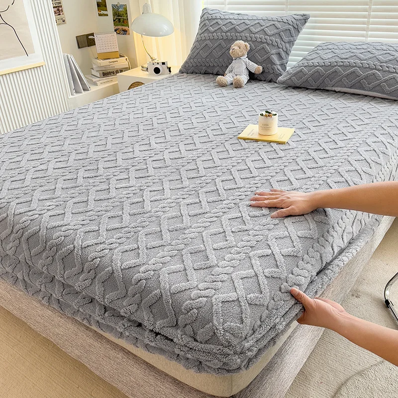 Bedspread Set Bed Hat Bedspread Protective Cover Sheet Padded Bedding Kit With 2 Pillowcases