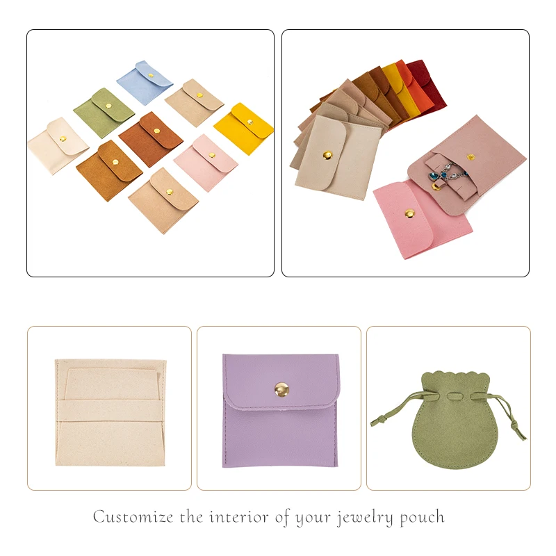 Пакет для ювелирных изделий с принтом логотипа, микрофибра, пакет для кнопок, сумки для ювелирных изделий, серег, ожерелий, подарочный пакет с вкладышем/карточкой