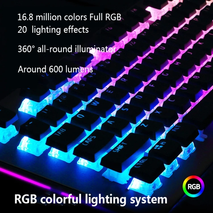 aula forest l2098 mechanical rgb gaming keyboard