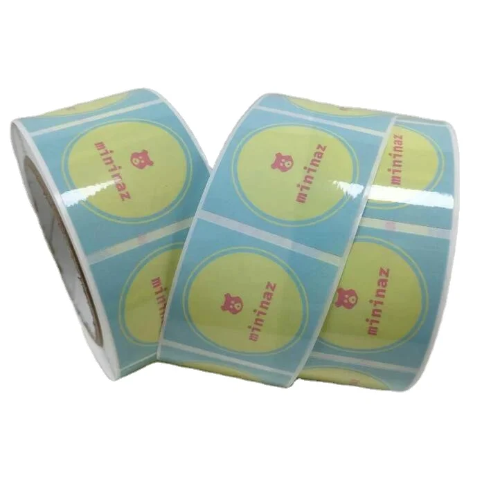 Decal Label with Glossy Roll Stickers with Strong Adhesive Glue Label Printed with Strong Adhesive Glue