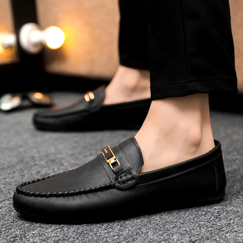 Men's Loafers Casual Dress Walking Driving Shoes Classy Soft Leather  Moccasin Shoes Men Oxfords Flats Slip-On Shoes