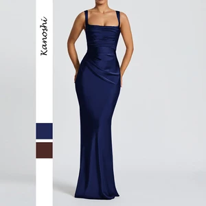 Women's Sleeveless Bodycon Corset Maxi Dress Spaghetti Strap Ruched Elegant Evening Wedding Guest Long Formal Dresses