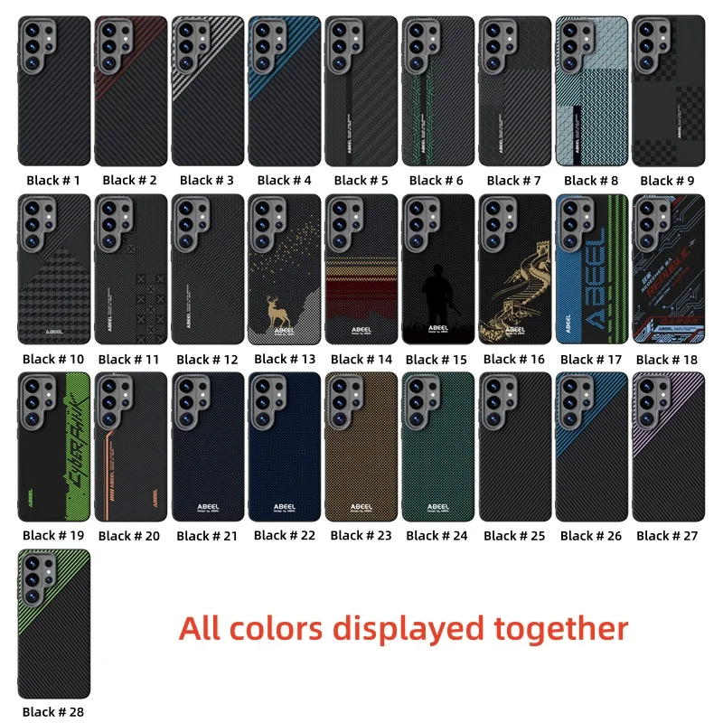 Luxury Magnetic Carbon Fiber Case for Samsung Galaxy