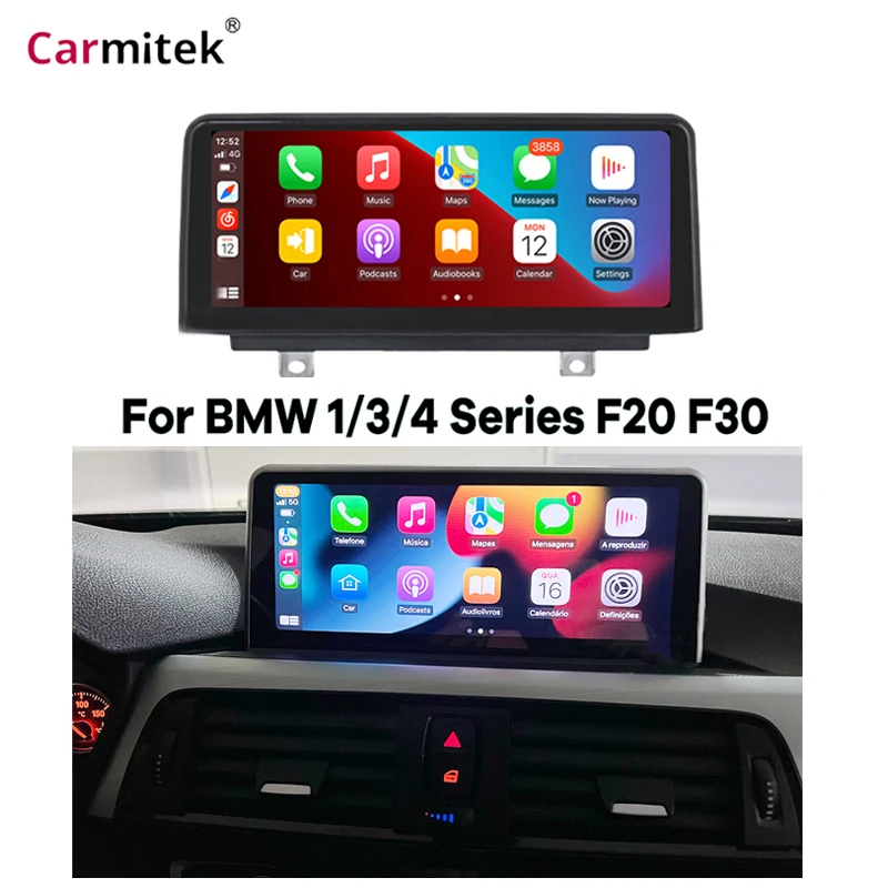 10.25インチ ワイヤレス Apple CarPlay & Android Auto BMW 1/3/4 