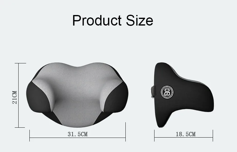 新款舒适旅行睡眠通用汽车座椅头枕腰部支撑枕头