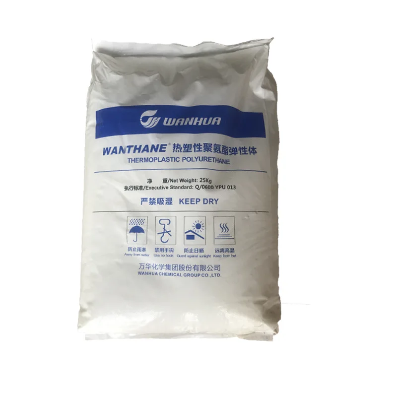 Прозрачные гранулы литье под давлением высокая твердость TPU Wanhua WHT-1164IC для обувного