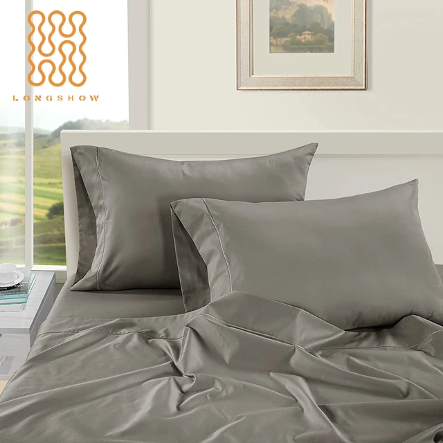 Longshow Collect Highend Bed Sheets 100 Egyptian Cotton 500tc Bed