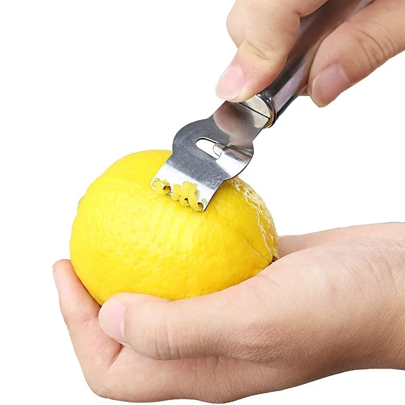 Lemon Grater Stainless Steel Lemon Grater Orange Peeler Citrus Fruit Grater  Peeling Knife Kitchen Gadgets Bar Accessories