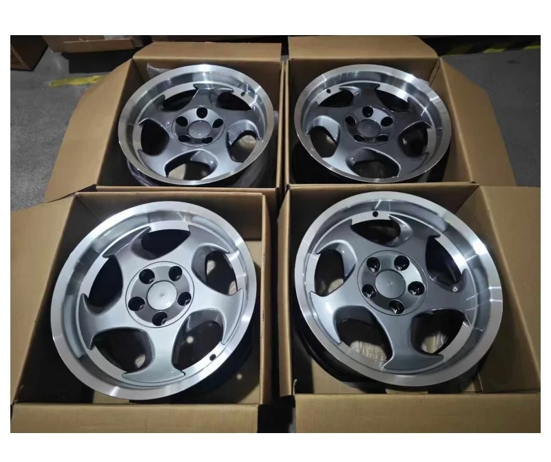 YXQ Deep Dish Alloy Rims for BMW E34 Mirror Rotation Wheel Hub Removable Cap Rims