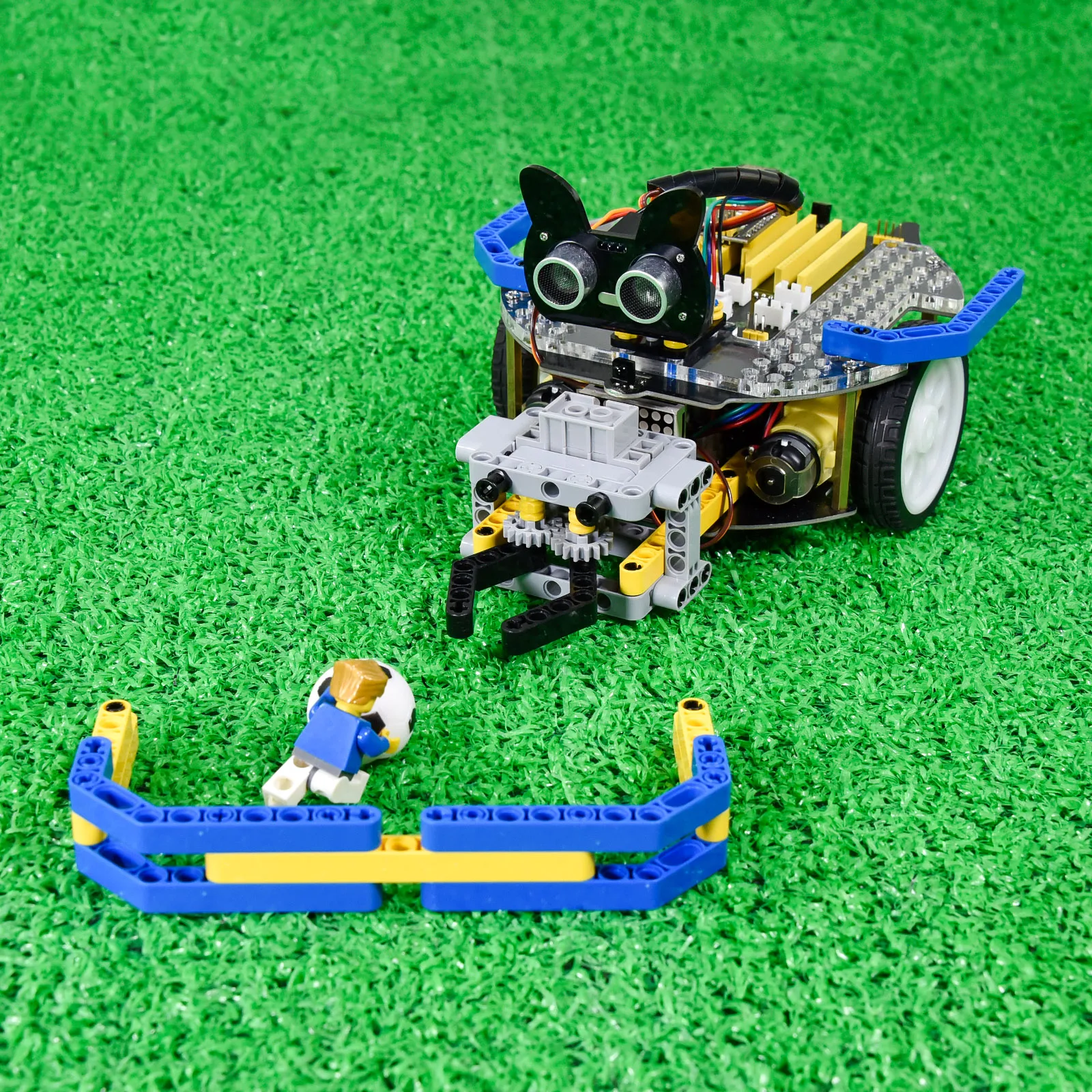 Keyestudio Beetlebot 3 in 1 Robot Car Kit Compatible with Lego for Arduino Nano STEM Education