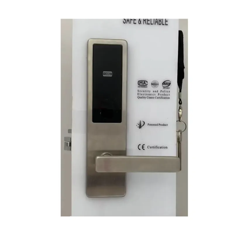 Stainless Steel Electric RFID Card System Door Lock for Hotel Accessory