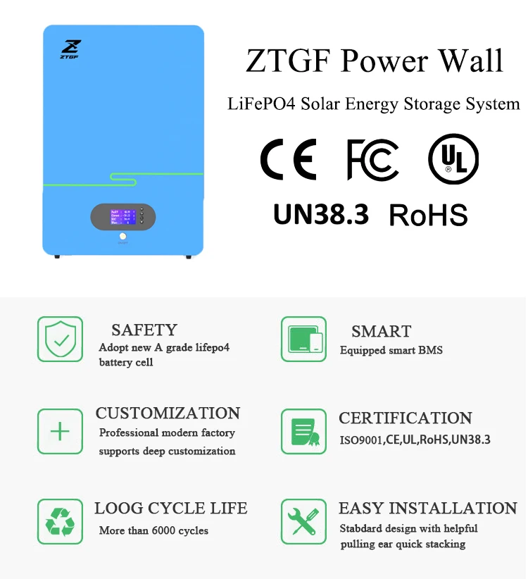 5kwh Power Wall 48v 100ah Lifepo4 Lithium Battery Pack Home Solar ...