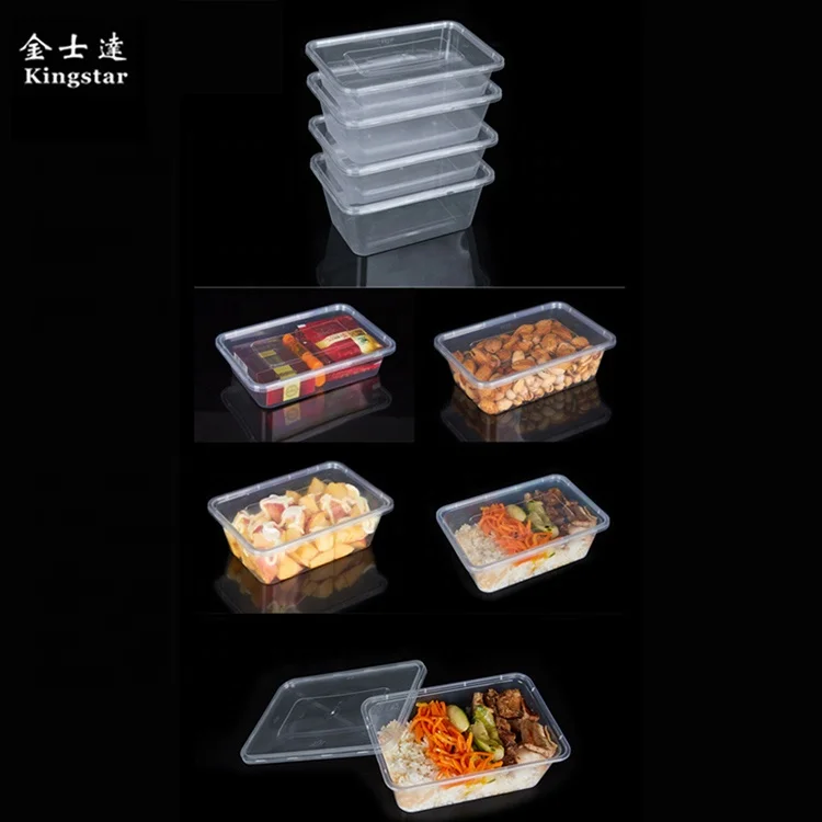 Plastic Disposable Microwave PP Food Containers With Lid