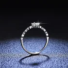 18k Rings Rings Rings Moissanite Color Gold 4 Prong Cross 18K Gold Plated Classical Simple Diamond Rings