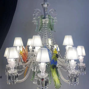 ECOJAS Traditional Moscow Style Baccarat Crystal Chandelier for Wedding Hotel Villa Decor Lighting