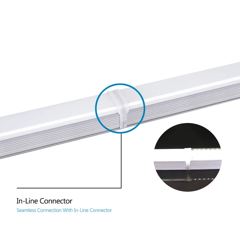 High Quality 60W Three Row Leds Batten Light Integrated T5 Tube 4 ft Led Tube Light 1200mm 40 Watt for Supermarket