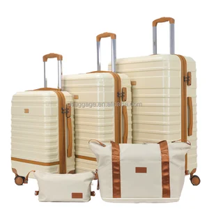 Factory Direct 20/24/28 Inch Fashion ABS Aluminium Rolling Travel Luggage Custom Dubai Style Abaya Carry-On Luggage Sets