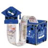 Dark Blue with hat and firework