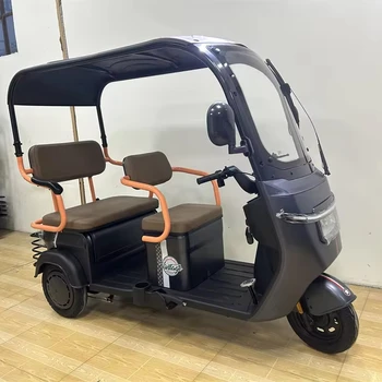 2024 New Environmental Electric Luxury Tricycle Adult Tricycle With Rear Seat