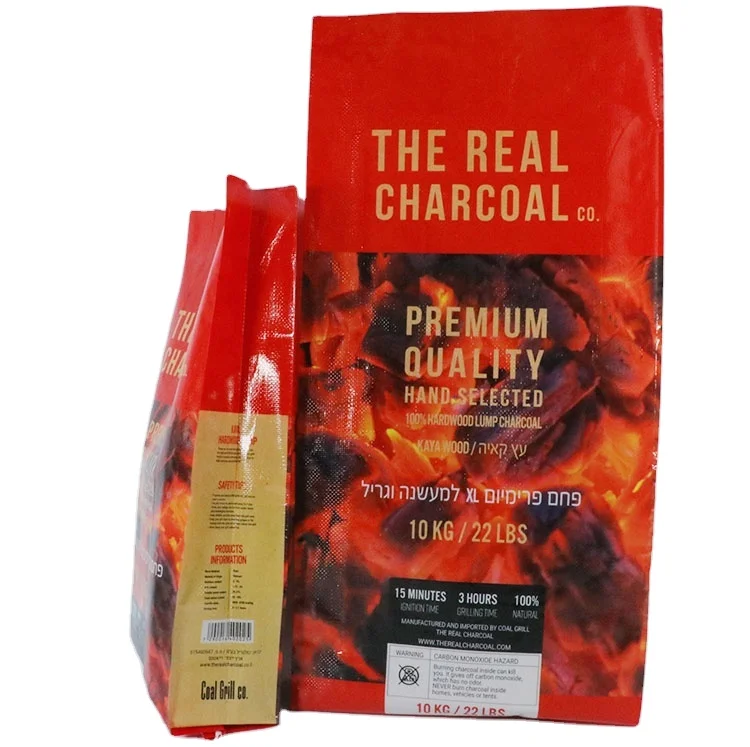 Popular BBQ Charcoal Briquette Bag,bopp Laminated pp Woven Charcoal Bag for Sale,5kg 10kg Charcoal Packaging Bag