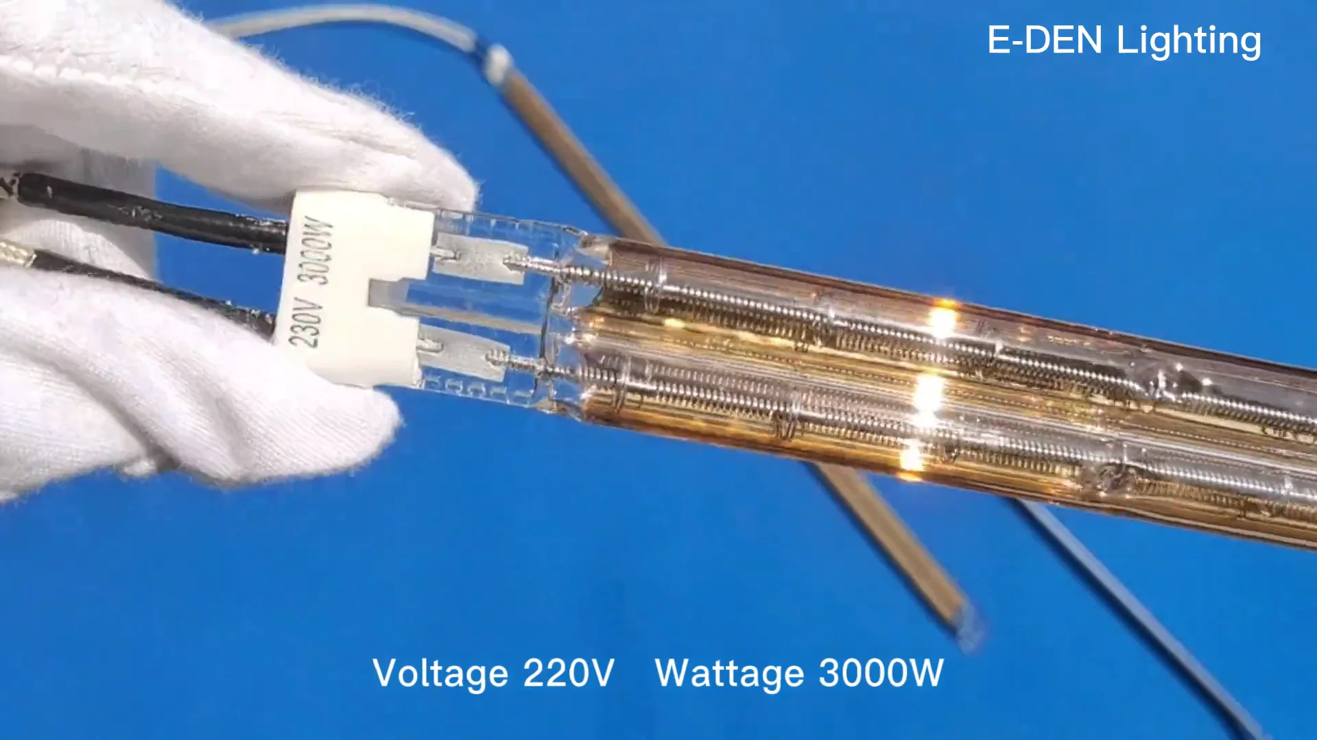 400v 3000w 600mm Infrared Heating Ir Lamp Gold Reflector Double Quartz Tube Ir Heat Lamp Buy