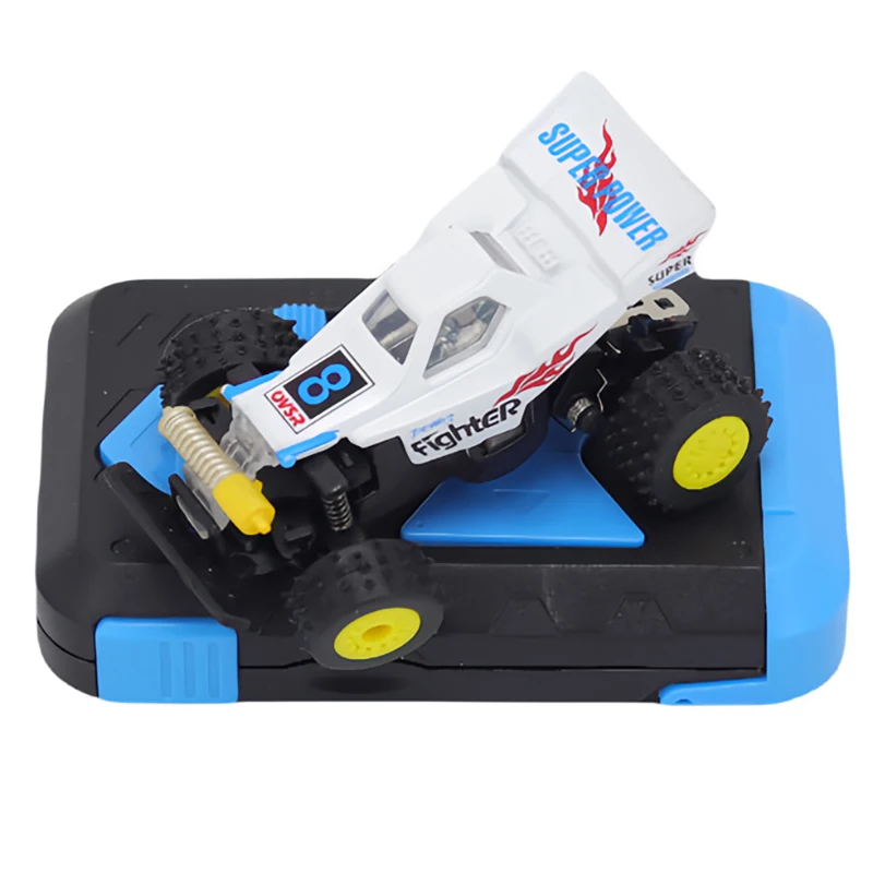 1/64 2.4G 5-Channel 6.5cm RC Car Mini Remote Control Mountain Bike All-Round Shock Absorber Children's Toy Mountain Bike