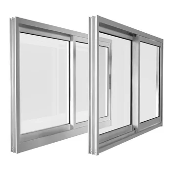 High Security Aluminum swing Window Insulation High Efficiency Crank swing Window Broken Bridge Insulation