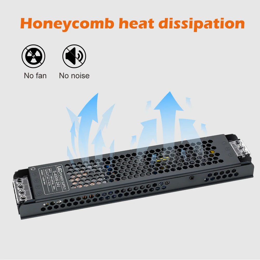 High Quality Ultra Thin LED Lighting Transformers DC 12V 24V Power Supply 60W 100W 150W 200W 300W 400W 500W LED Driver Converter