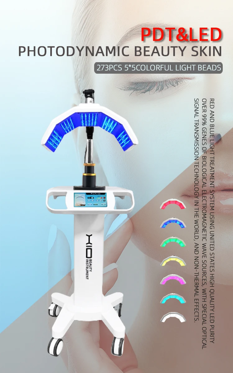 best selling face care 2022 skin beauty products portable pdt full body pdt 7 color pdt photo therapy red light therapy device