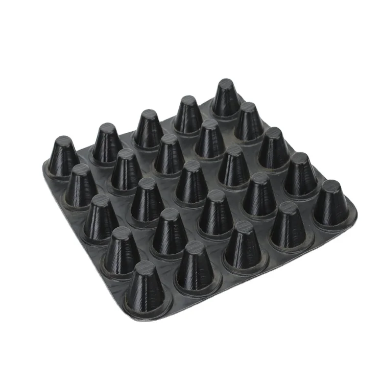 HDPE Dimple Membrane Drainage Board Mat with Geotextile Fabric