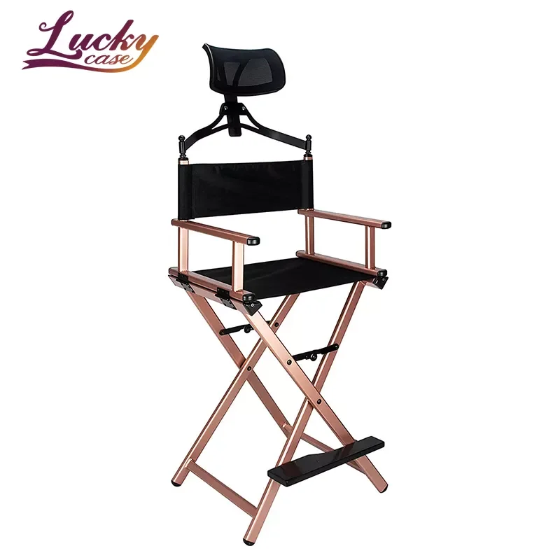 Folding Makeup Chair Professional Aluminum Cosmetic Chair Makeup Artist